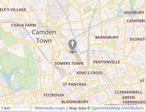 St Pancras Old Church, Pancras Road,
OpenStreetMap © Open Data Commons Open Database License (ODbL) by the OpenStreetMap Foundation (OSMF)